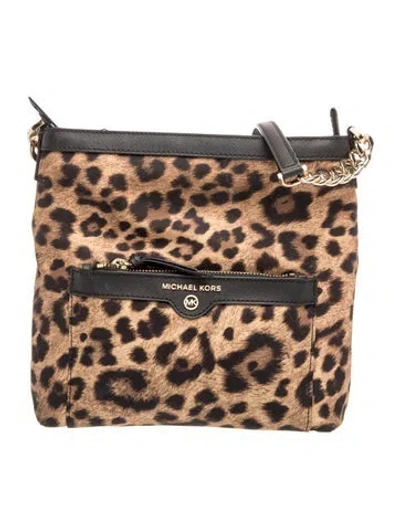 Pre-owned Michael Kors Leather Shoulder Bag In Brown
