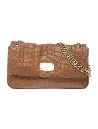 Pre-owned Michael Kors Leather Shoulder Bag In Brown