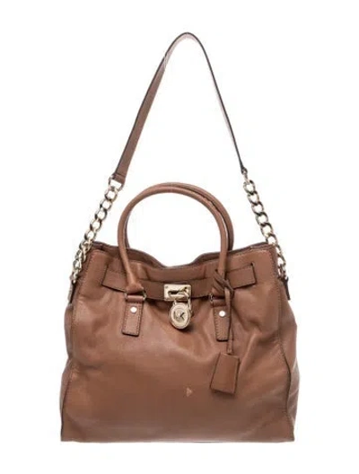 Pre-owned Michael Kors Leather Shoulder Bag In Brown
