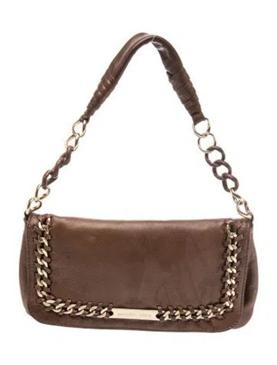Pre-owned Michael Kors Leather Shoulder Bag In Brown