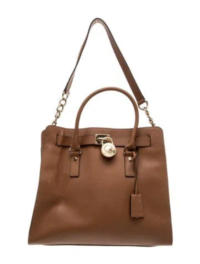 Pre-owned Michael Kors Leather Shoulder Bag In Brown