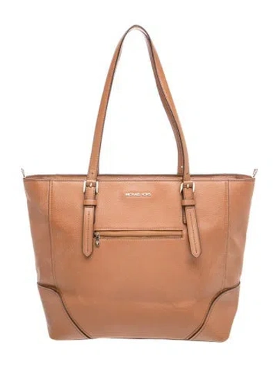 Pre-owned Michael Kors Leather Shoulder Bag In Brown