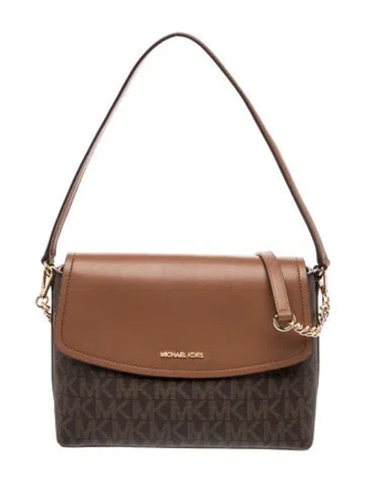Pre-owned Michael Kors Leather Shoulder Bag In Brown