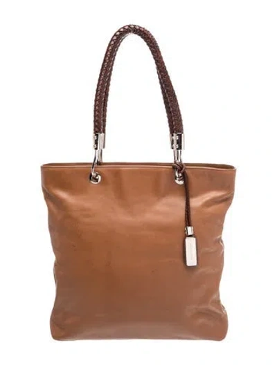 Pre-owned Michael Kors Leather Shoulder Bag In Brown