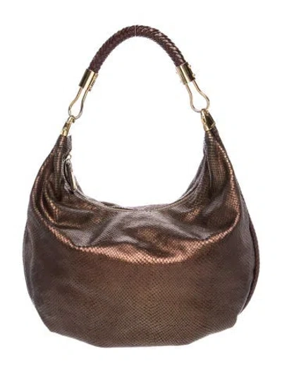 Pre-owned Michael Kors Leather Shoulder Bag In Brown
