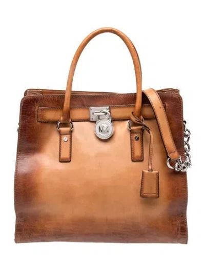 Pre-owned Michael Kors Leather Shoulder Bag In Brown