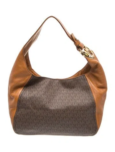 Pre-owned Michael Kors Leather Shoulder Bag In Brown