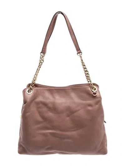 Pre-owned Michael Kors Leather Shoulder Bag In Brown