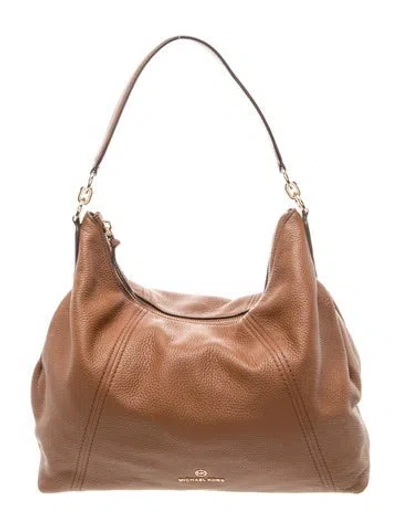 Pre-owned Michael Kors Leather Shoulder Bag In Brown