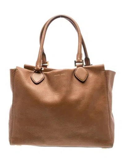 Pre-owned Michael Kors Leather Shoulder Bag In Brown