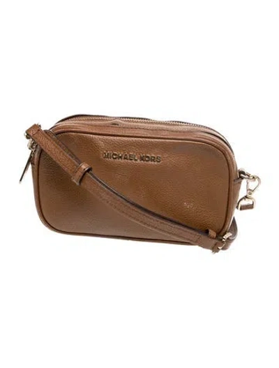 Pre-owned Michael Kors Leather Shoulder Bag In Brown