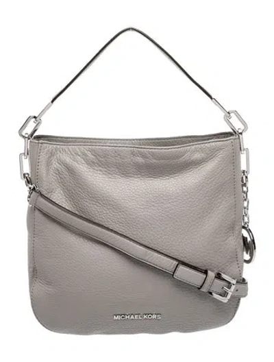 Pre-owned Michael Kors Leather Shoulder Bag In Gray