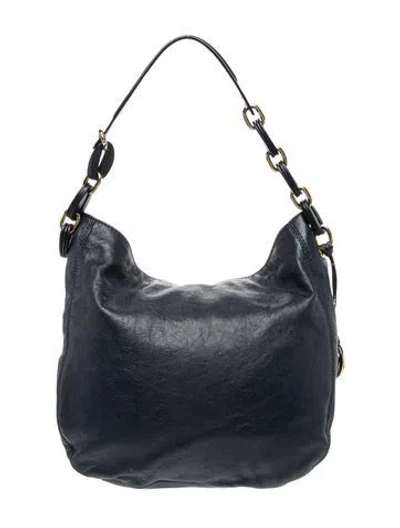 Pre-owned Michael Kors Leather Shoulder Bag In Gray