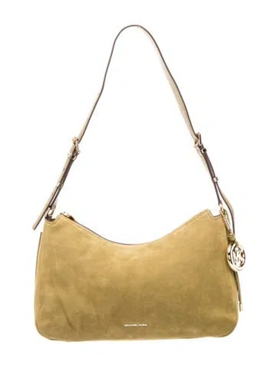 Pre-owned Michael Kors Leather Shoulder Bag In Green