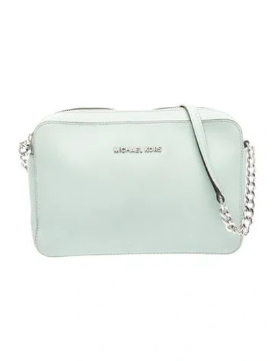 Pre-owned Michael Kors Leather Shoulder Bag In Green
