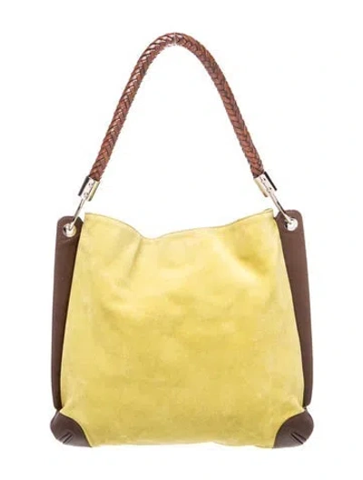 Pre-owned Michael Kors Leather Shoulder Bag In Green