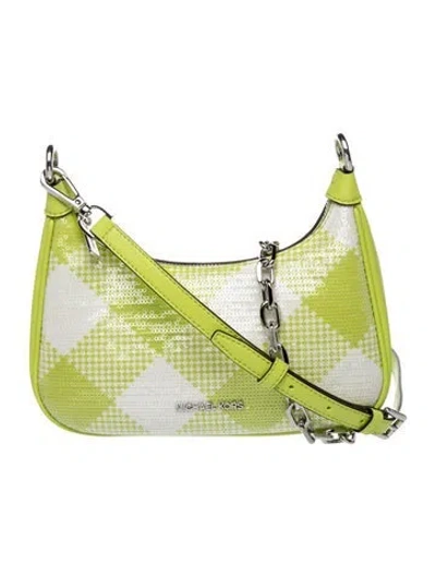 Pre-owned Michael Kors Leather Shoulder Bag In Green