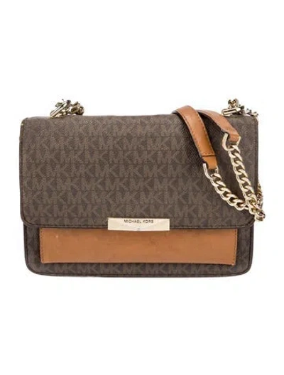 Pre-owned Michael Kors Leather Shoulder Bag In Multi