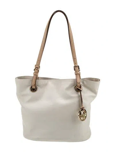 Pre-owned Michael Kors Leather Shoulder Bag In Neutral