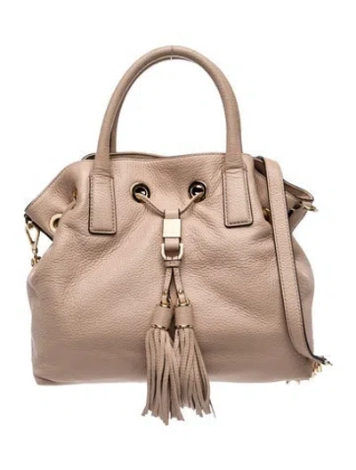 Pre-owned Michael Kors Leather Shoulder Bag In Neutral