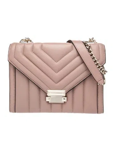 Pre-owned Michael Kors Leather Shoulder Bag In Neutral