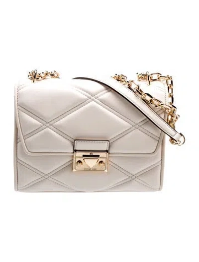 Pre-owned Michael Kors Leather Shoulder Bag In Neutral