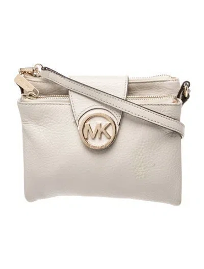 Pre-owned Michael Kors Leather Shoulder Bag In Neutral
