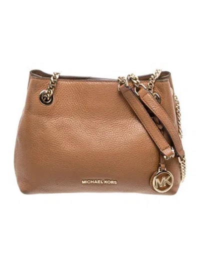 Pre-owned Michael Kors Leather Shoulder Bag In Neutral
