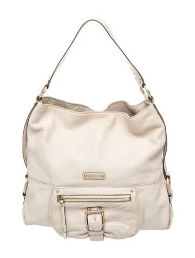 Pre-owned Michael Kors Leather Shoulder Bag In Neutral
