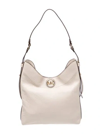 Pre-owned Michael Kors Leather Shoulder Bag In Neutral
