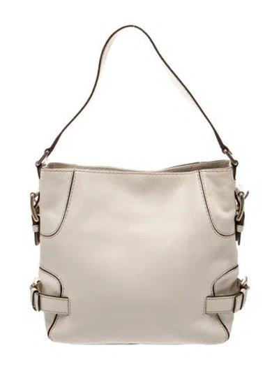 Pre-owned Michael Kors Leather Shoulder Bag In Neutral