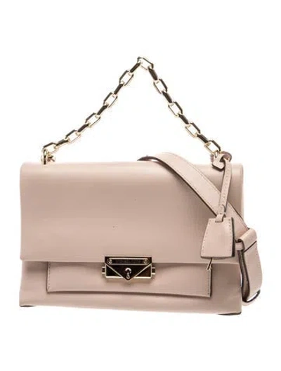 Pre-owned Michael Kors Leather Shoulder Bag In Neutral