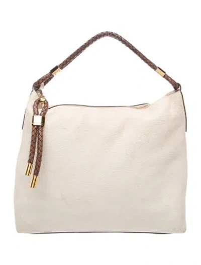 Pre-owned Michael Kors Leather Shoulder Bag In Neutral