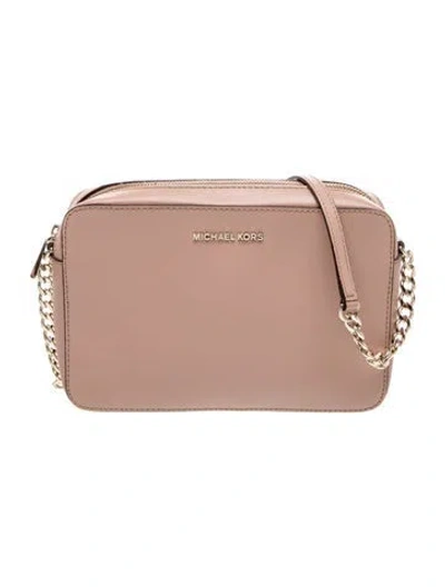 Pre-owned Michael Kors Leather Shoulder Bag In Neutral