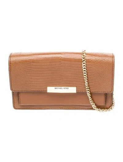 Pre-owned Michael Kors Leather Shoulder Bag In Neutral