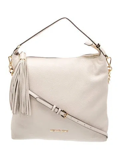 Pre-owned Michael Kors Leather Shoulder Bag In Neutral