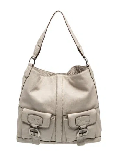 Pre-owned Michael Kors Leather Shoulder Bag In Neutral
