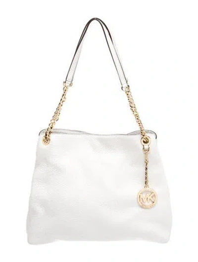 Pre-owned Michael Kors Leather Shoulder Bag In Neutral