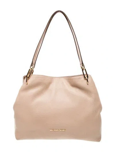 Pre-owned Michael Kors Leather Shoulder Bag In Neutral