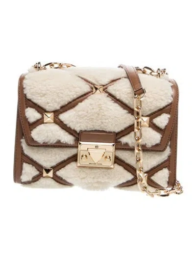 Pre-owned Michael Kors Leather Shoulder Bag In Neutrals