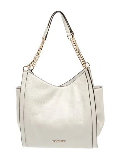 Pre-owned Michael Kors Leather Shoulder Bag In Neutrals