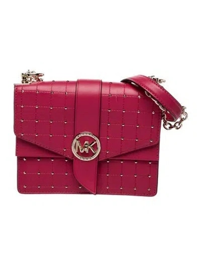 Pre-owned Michael Kors Leather Shoulder Bag In Pink