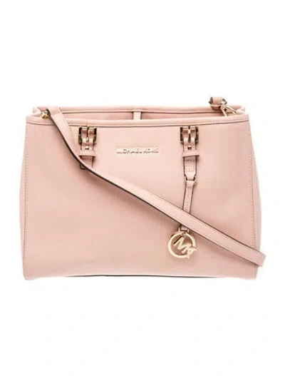 Pre-owned Michael Kors Leather Shoulder Bag In Pink