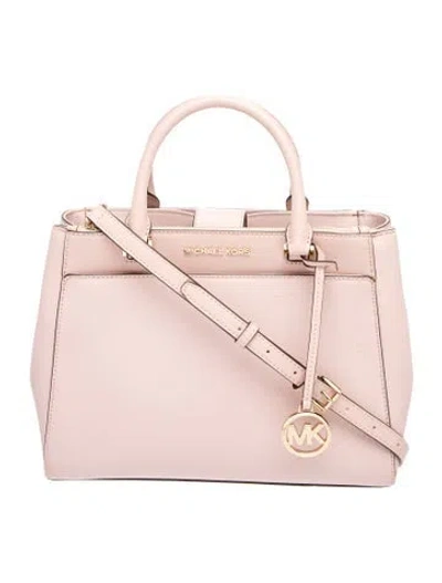Pre-owned Michael Kors Leather Shoulder Bag In Pink