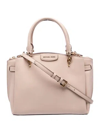 Pre-owned Michael Kors Leather Shoulder Bag In Pink