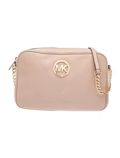 Pre-owned Michael Kors Leather Shoulder Bag In Pink