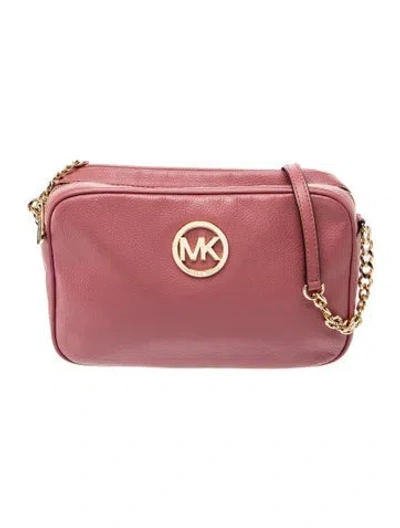 Pre-owned Michael Kors Leather Shoulder Bag In Pink