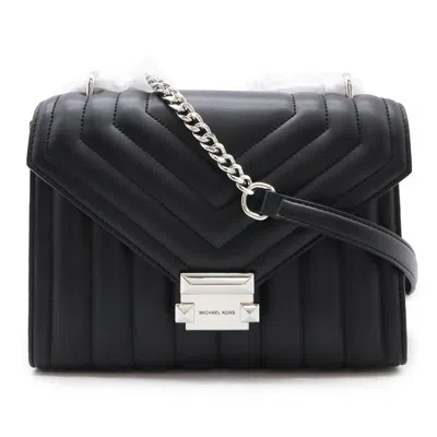 Pre-owned Michael Kors Leather Shoulder Bag () In Black