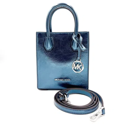 Pre-owned Michael Kors Leather Shoulder Bag () In Blue