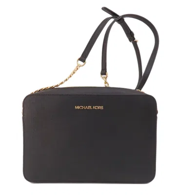 Pre-owned Michael Kors Leather Shoulder Bag () In Black